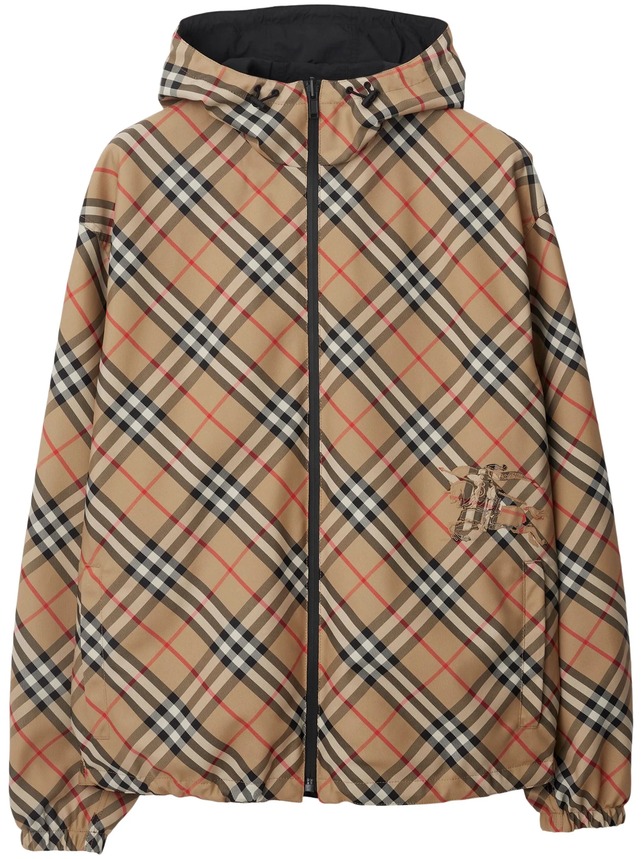 BURBERRY REVERSIBLE HOODED JACKET WITH VINTAGE CHECK