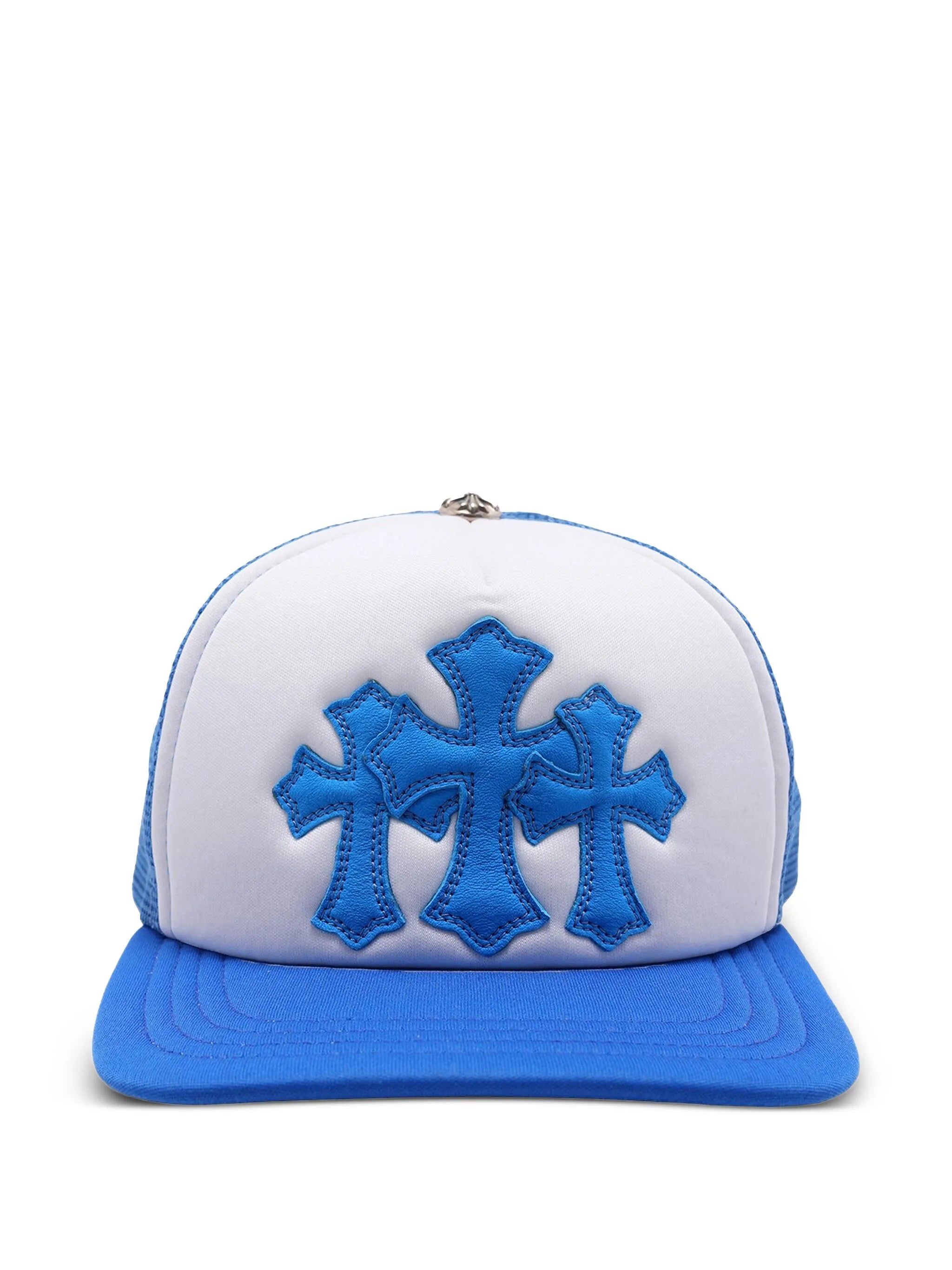 CHROME HEARTS CEMETERY BASEBALL CAP WITH CROSS PATCH