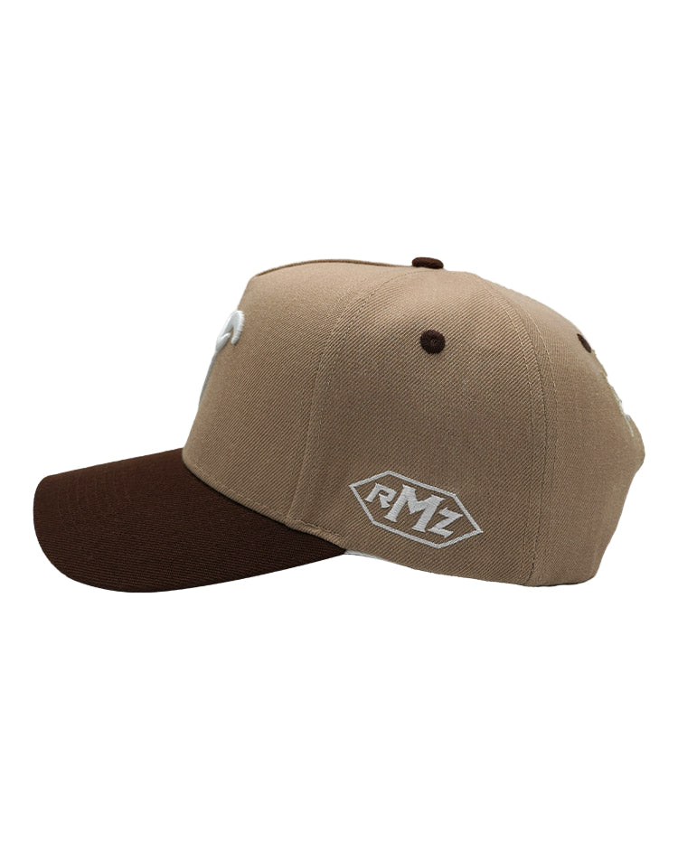 RUMORZ A CLASSIC UPSIDE DOWN RMZ CAP BEIGE BROWN