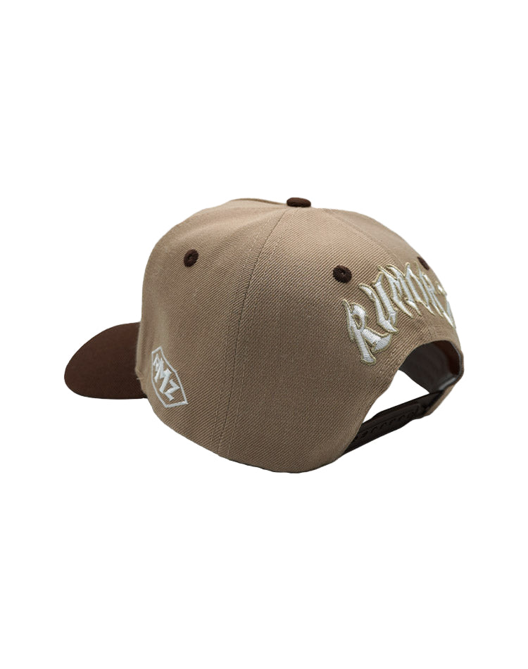 RUMORZ A CLASSIC UPSIDE DOWN RMZ CAP BEIGE BROWN