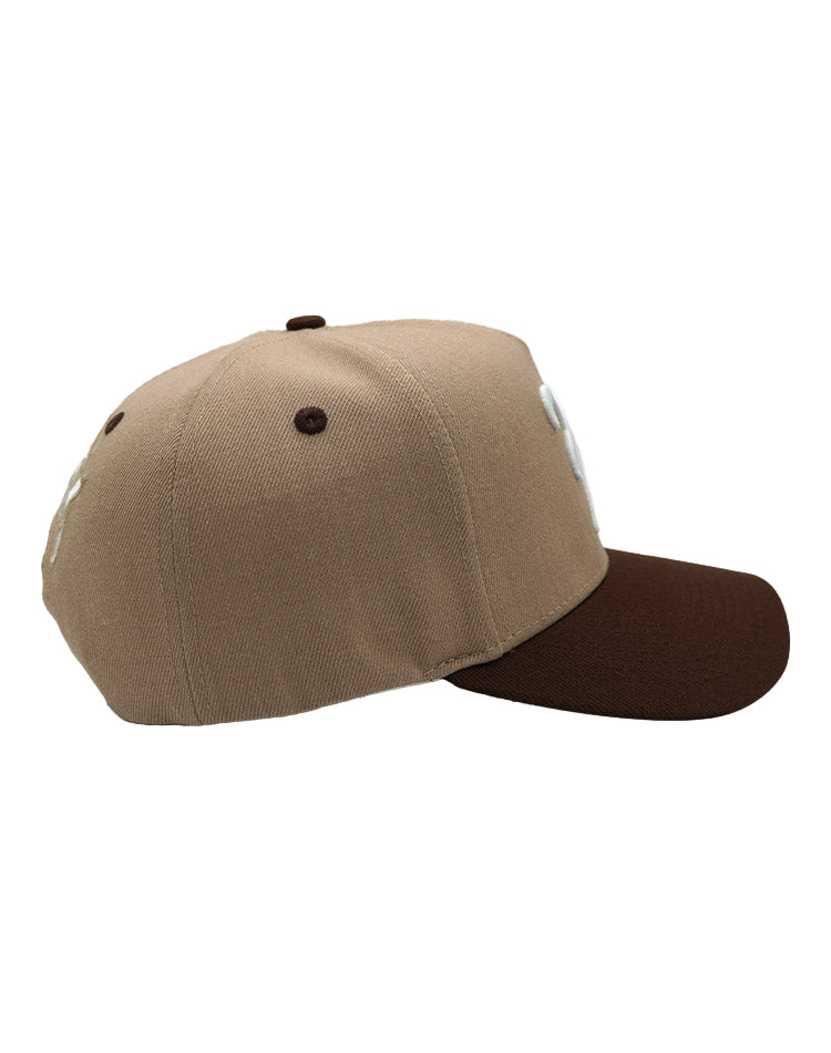 RUMORZ A CLASSIC UPSIDE DOWN RMZ CAP BEIGE BROWN