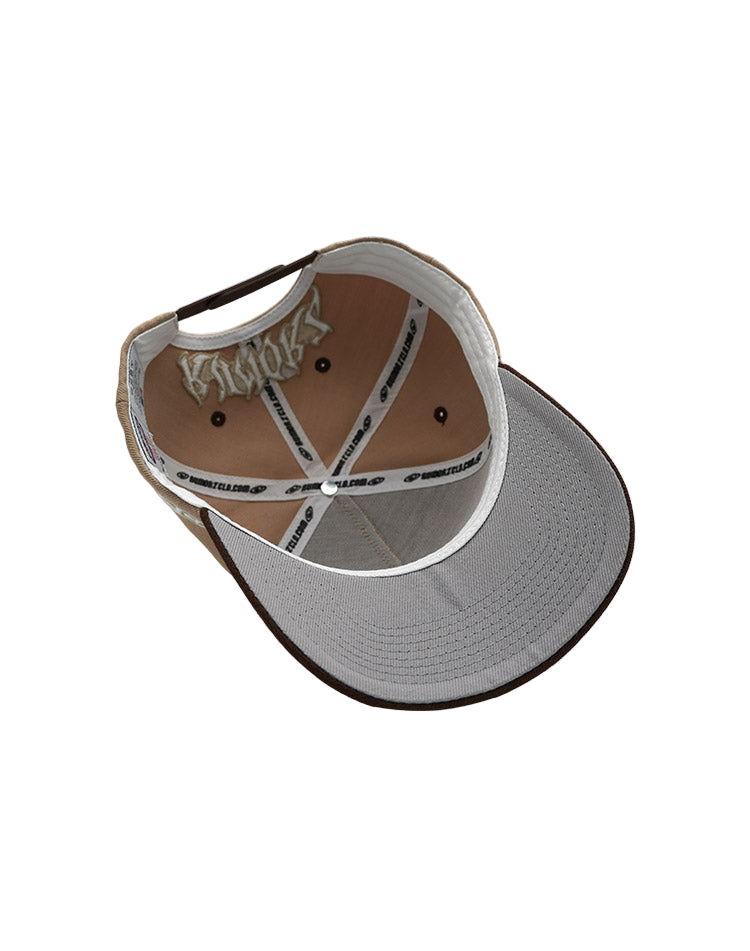 RUMORZ A CLASSIC UPSIDE DOWN RMZ CAP BEIGE BROWN