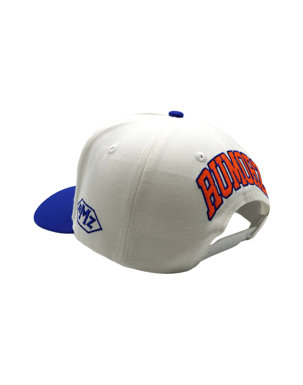A CLASSIC UPSIDE DOWN RMZ CAP WHITE BLUE-ORANGE