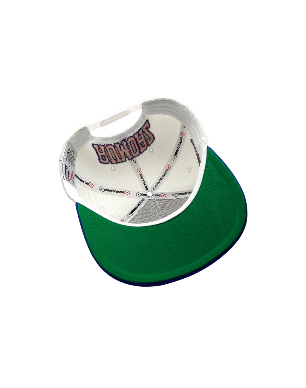 A CLASSIC UPSIDE DOWN RMZ CAP WHITE BLUE-ORANGE