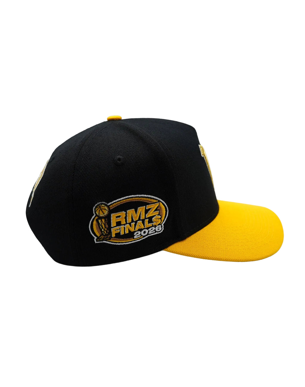 A OG UPSIDE DOWN RMZ CAP BLACK YELLOW-GOLD
