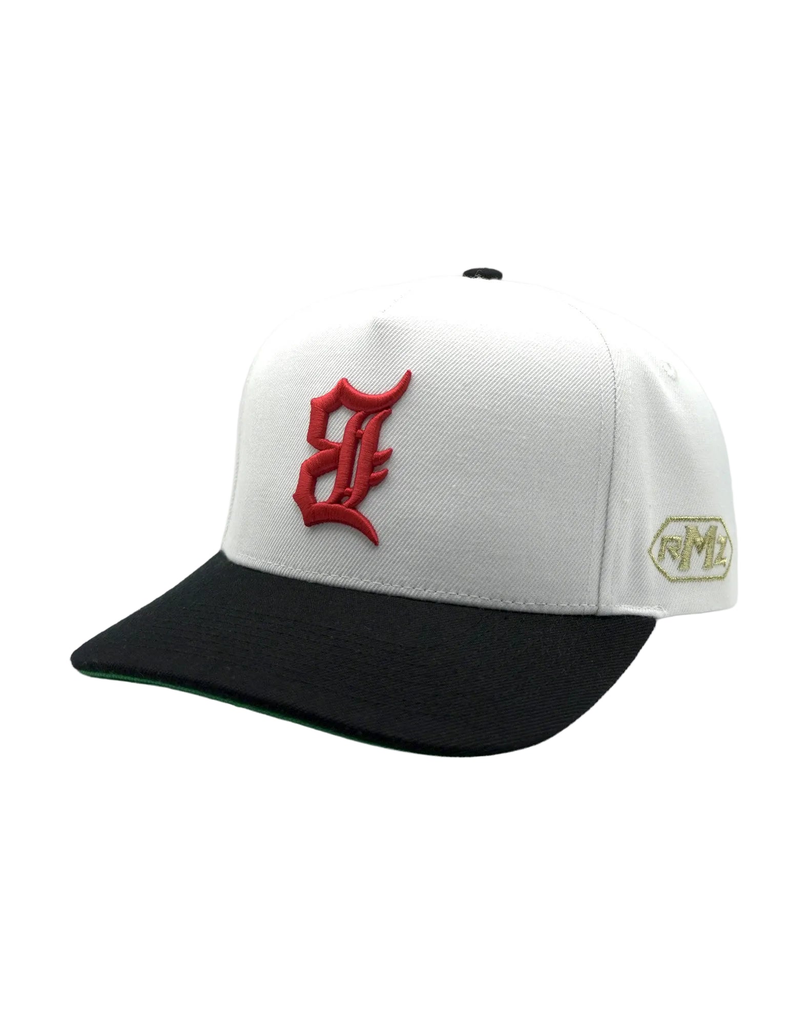 RUMORZ B CLASSIC UPSIDE DOWN RMZ CAP WHITE BLACK-RED