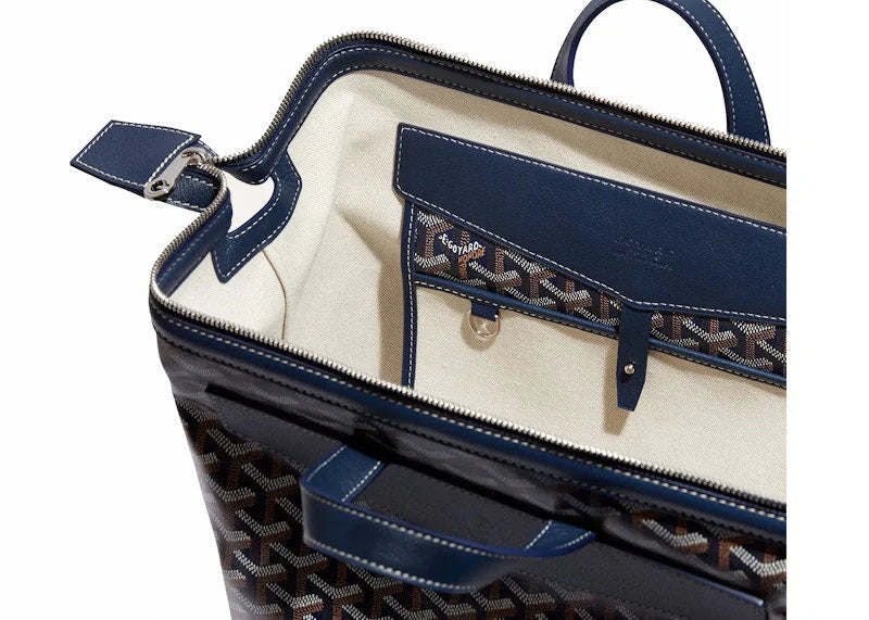 GOYARD CISALPIN BACKPACK NAVY BLUE