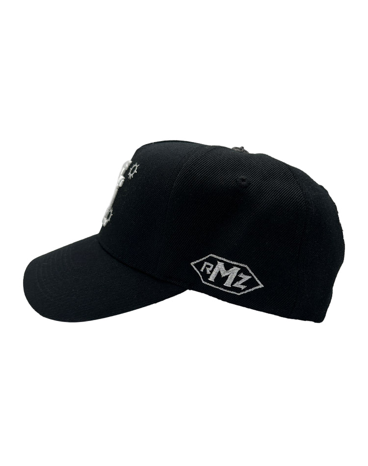RUMORZ LA BULLETPROOF UPSIDE DOWN RMZ CAP BLACK