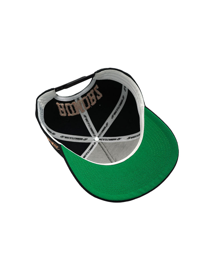 RUMORZ LA CHAIN ROSÉGOLD UPSIDE DOWN RMZ CAP BLACK