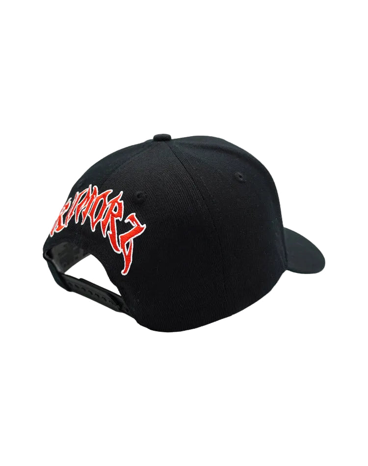 RUMORZ LA CLASSIC UPSIDE DOWN RMZ CAP BLACK-RED