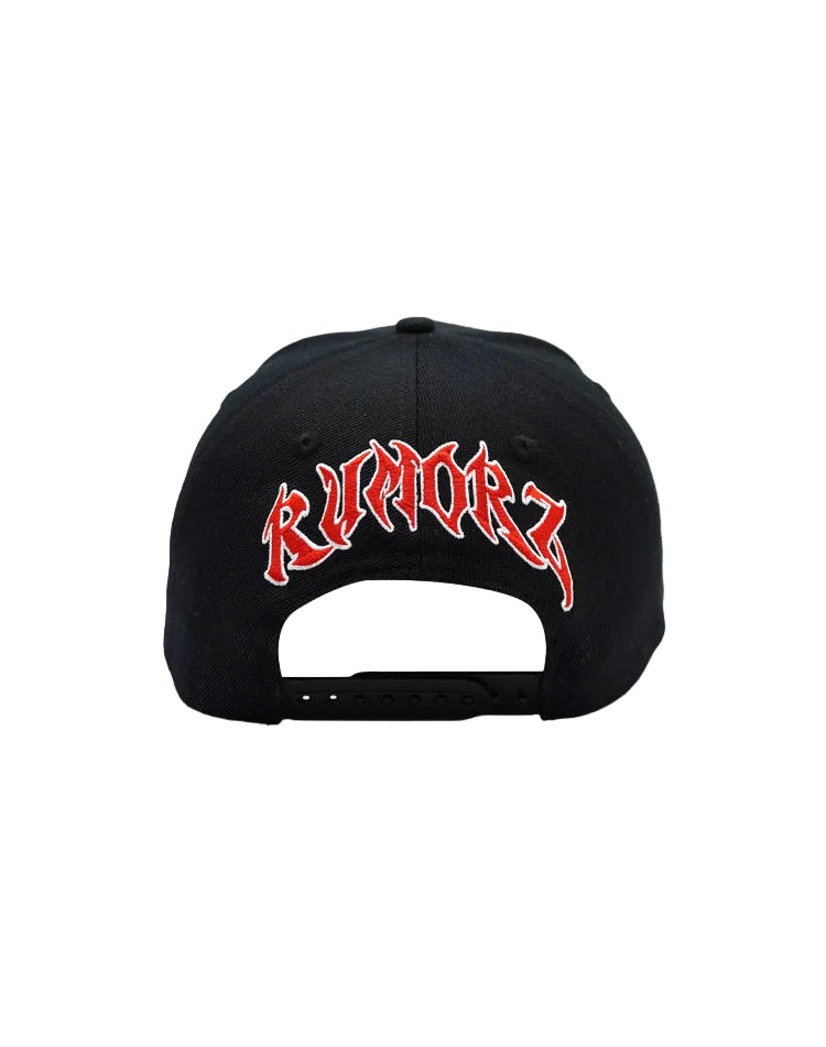 RUMORZ LA CLASSIC UPSIDE DOWN RMZ CAP BLACK-RED