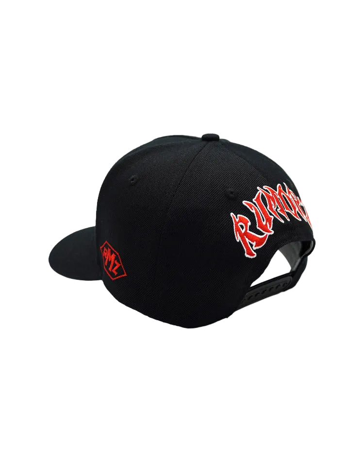 RUMORZ LA CLASSIC UPSIDE DOWN RMZ CAP BLACK-RED