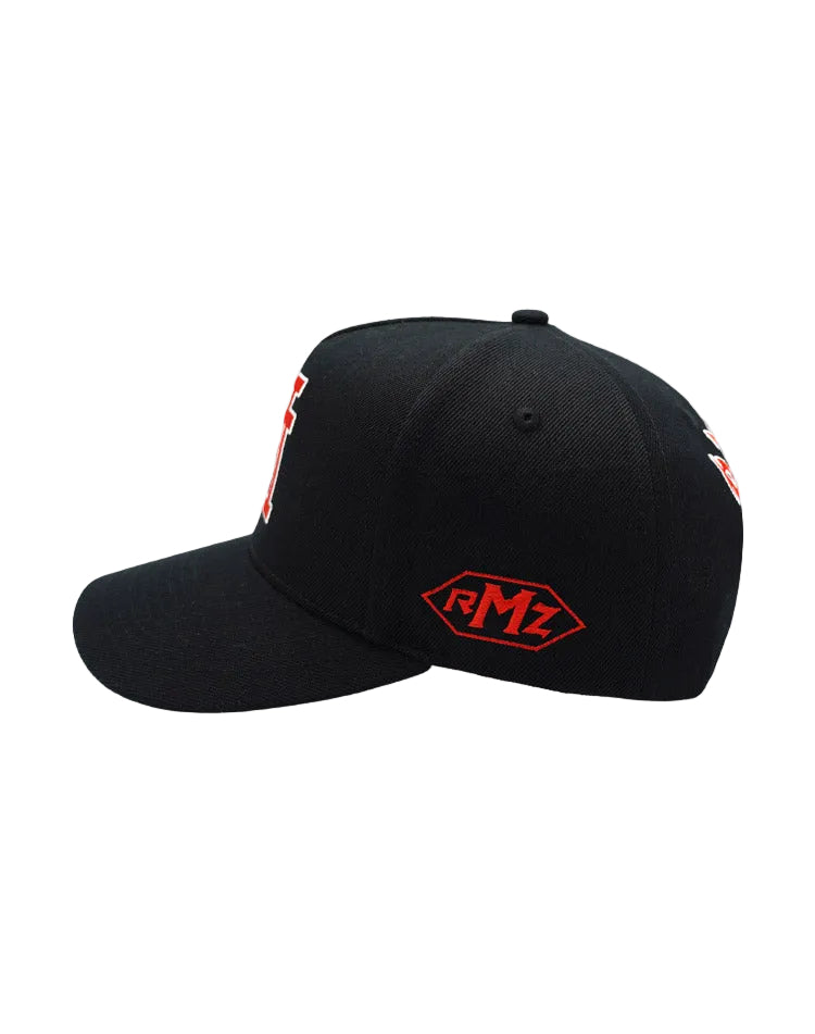 RUMORZ LA CLASSIC UPSIDE DOWN RMZ CAP BLACK-RED