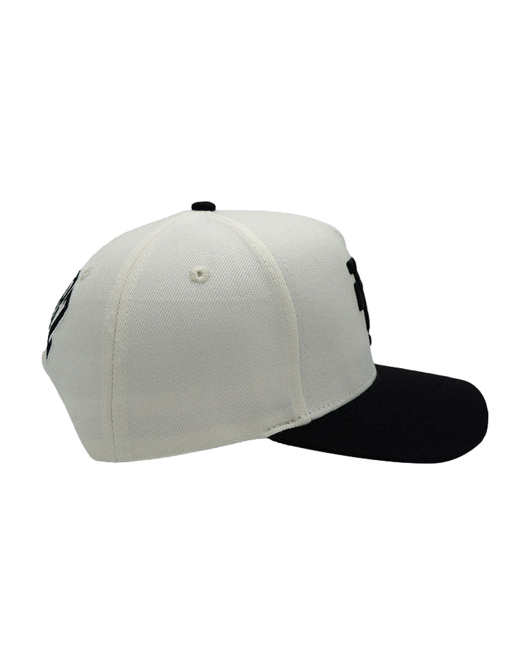 RUMORZ LA CLASSIC UPSIDE DOWN RMZ CAP CREAM BLACK