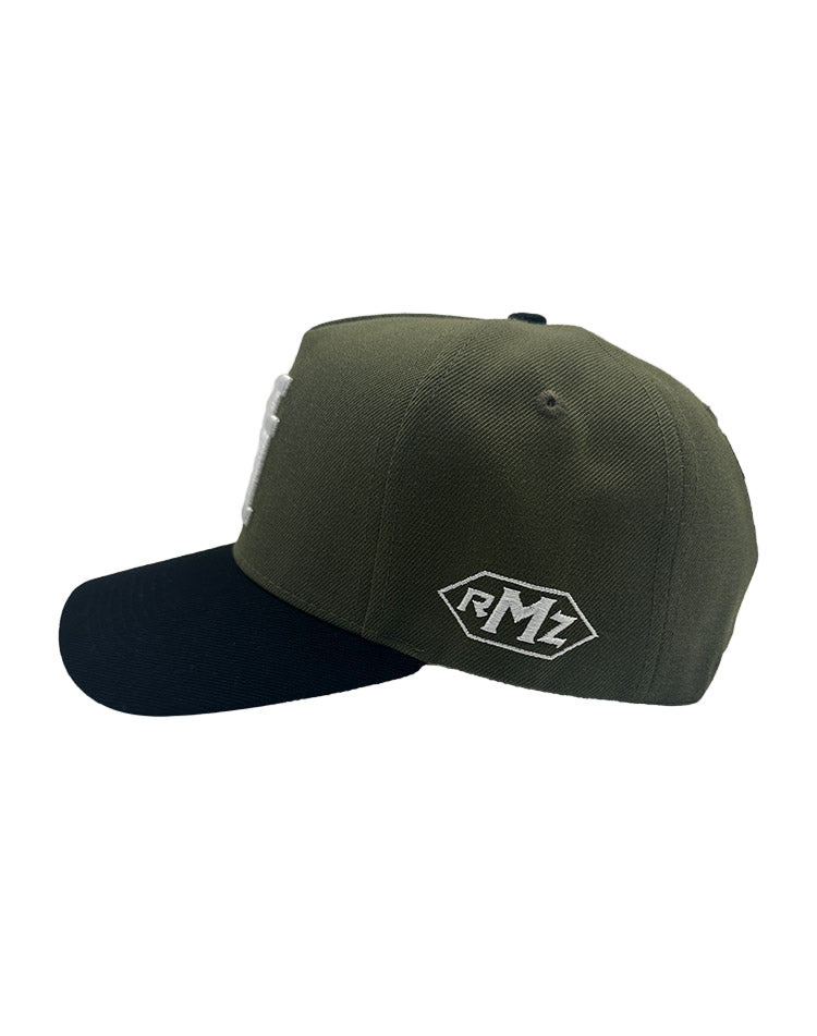 RUMORZ LA CLASSIC UPSIDE DOWN RMZ CAP OLIVE BLACK