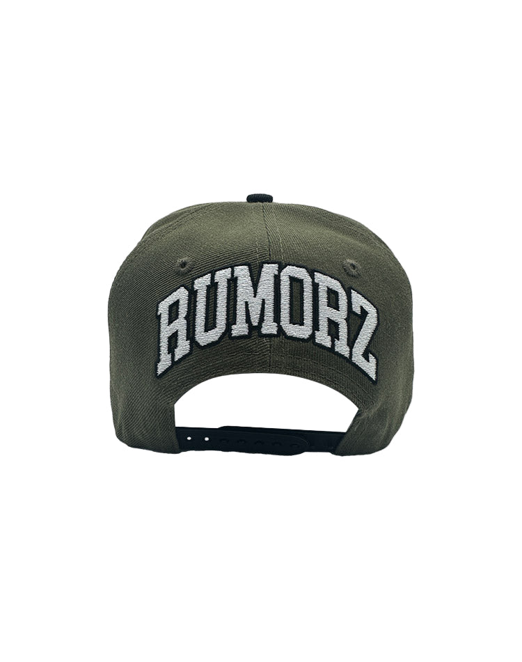 RUMORZ LA CLASSIC UPSIDE DOWN RMZ CAP OLIVE BLACK