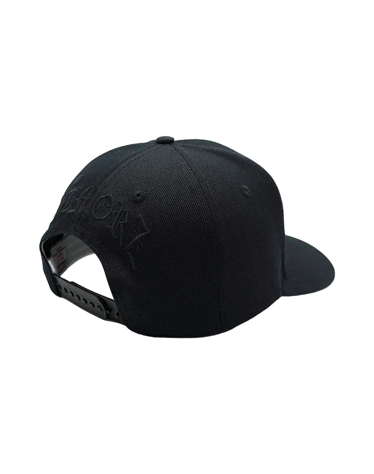 RUMORZ LA OG UPSIDE DOWN RMZ CAP BLACK-BLACK
