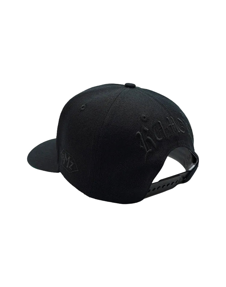 RUMORZ LA OG UPSIDE DOWN RMZ CAP BLACK-BLACK