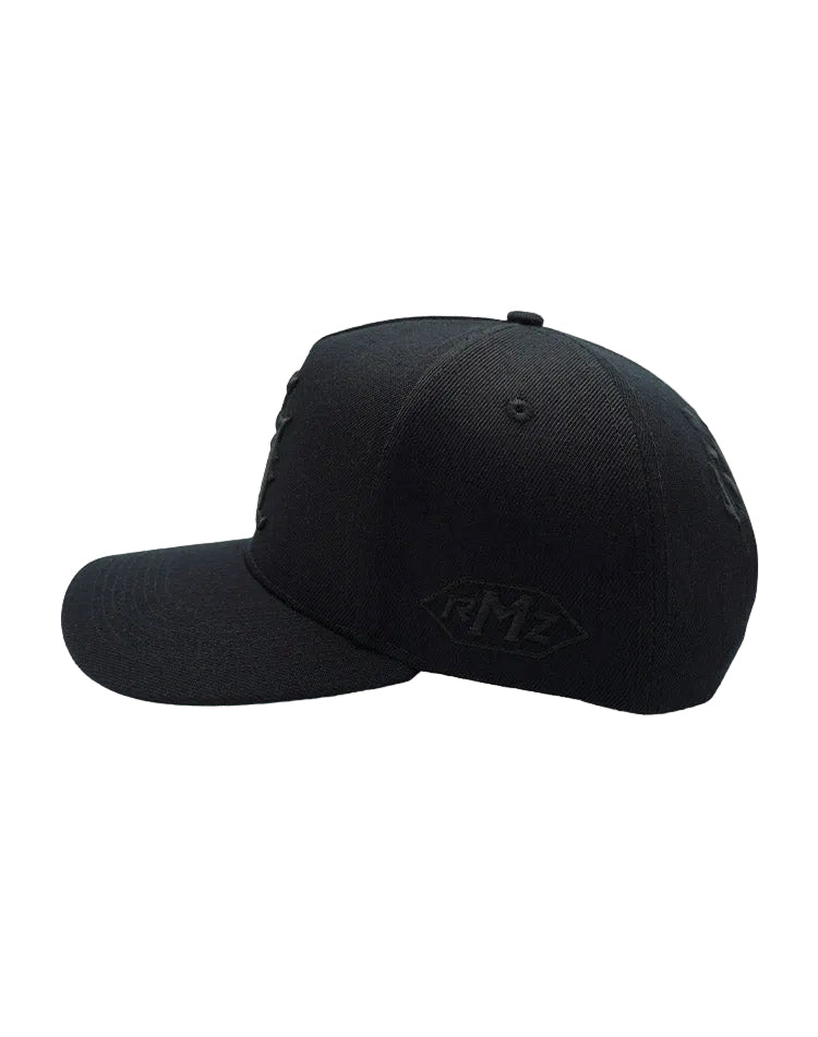 RUMORZ LA OG UPSIDE DOWN RMZ CAP BLACK-BLACK