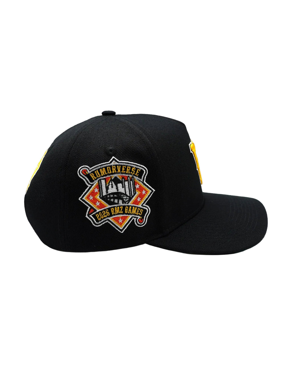 LA OUTLAW UPSIDE DOWN RMZ CAP BLACK-YELLOW
