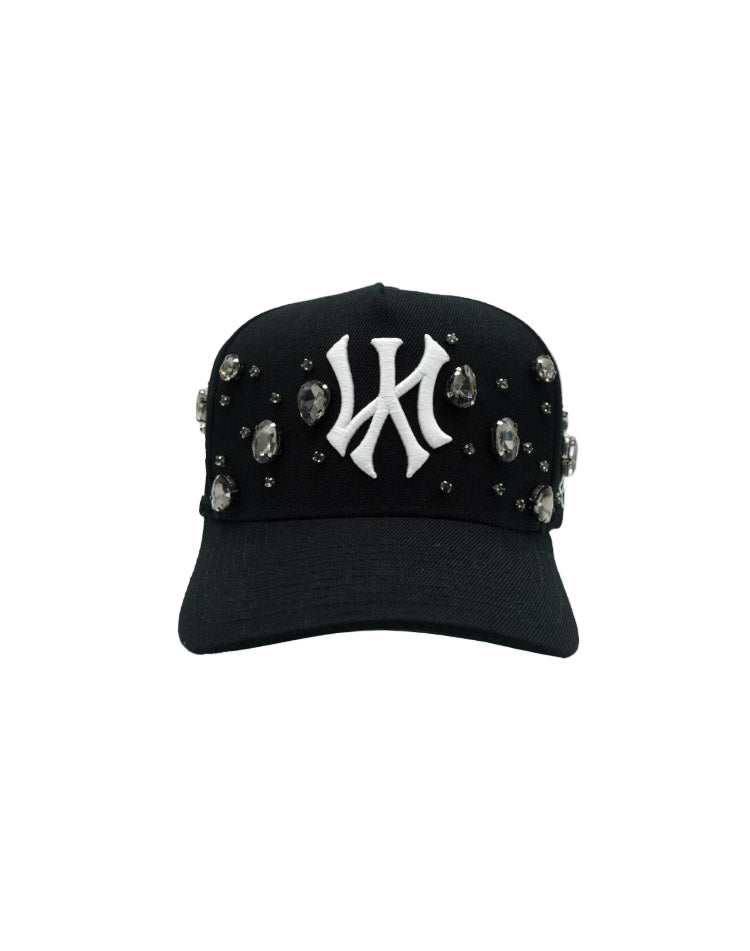 RUMORZ NY CLASSIC UPSIDE DOWN RMZ CAP BLACK DIAMONDS CHROME