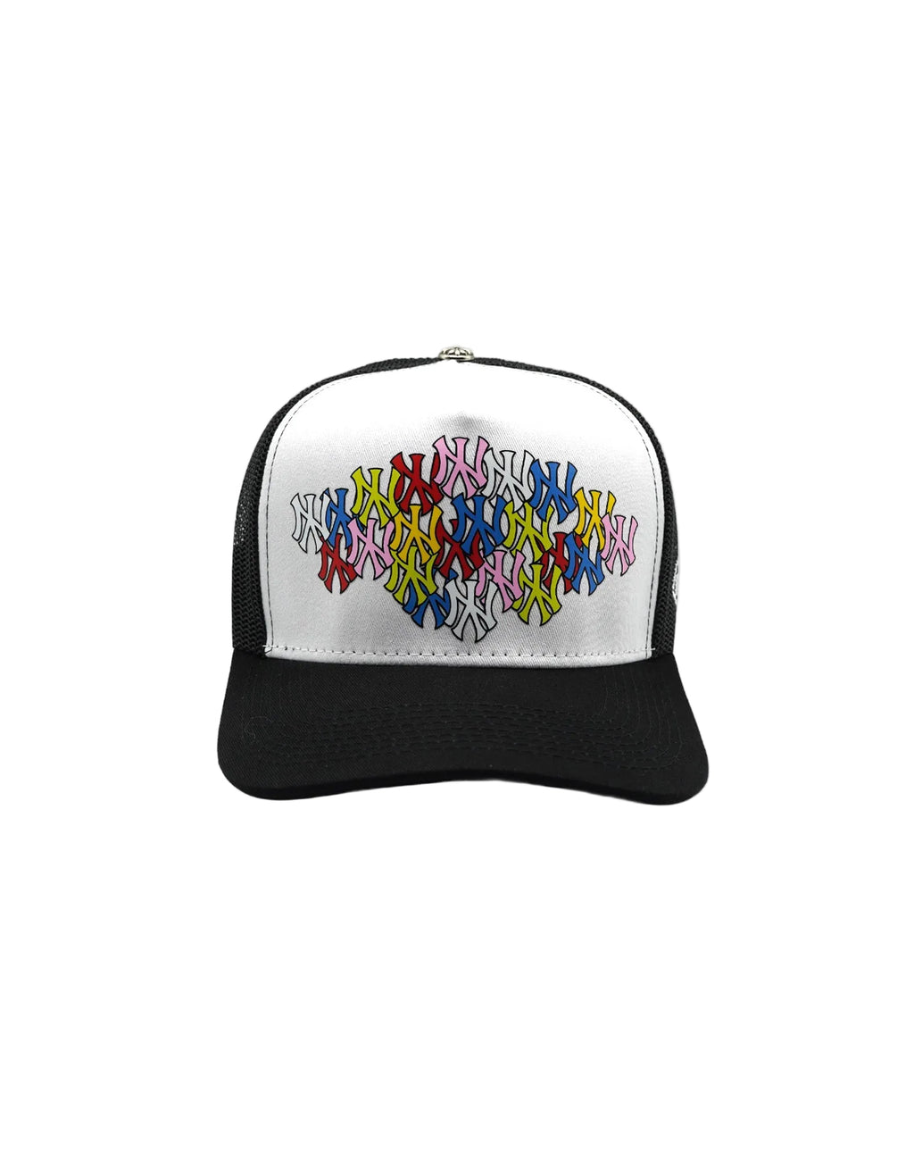 NY CANDY MIX UPSIDE DOWN RMZ TRUCKER CAP BLACK