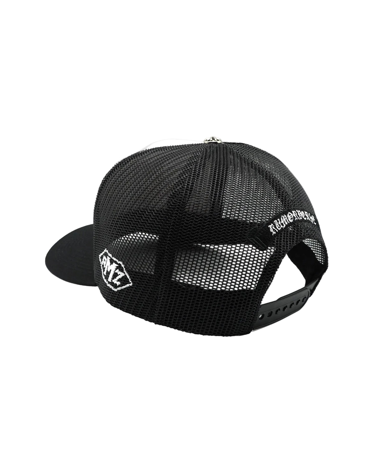 NY CANDY MIX UPSIDE DOWN RMZ TRUCKER CAP BLACK