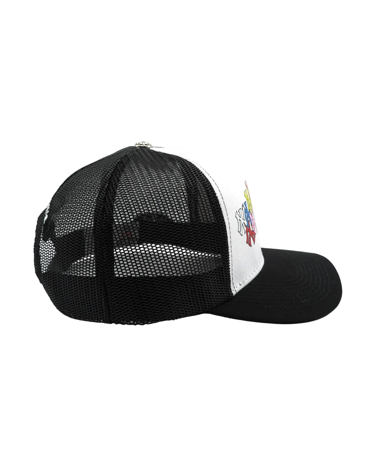 NY CANDY MIX UPSIDE DOWN RMZ TRUCKER CAP BLACK