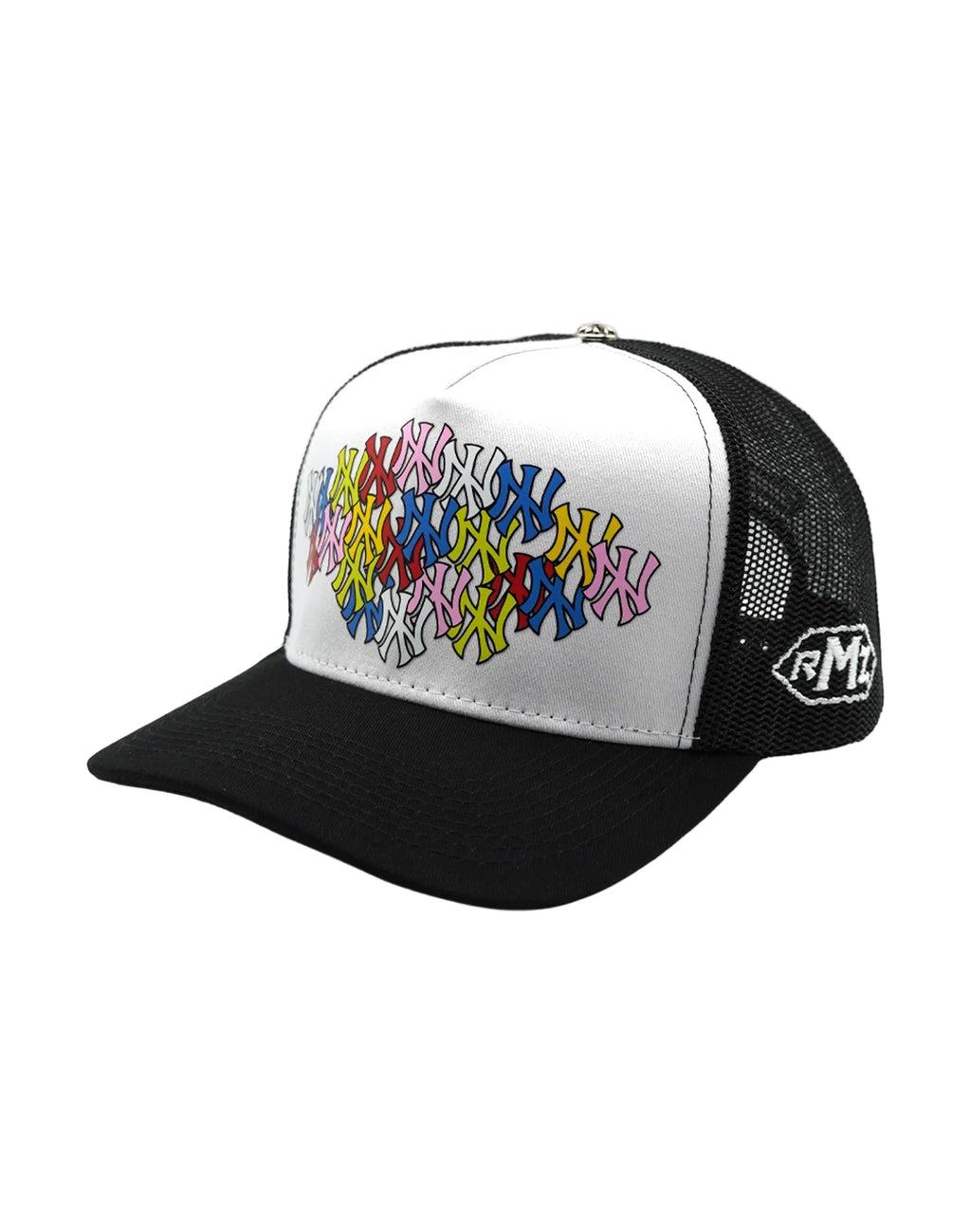 NY CANDY MIX UPSIDE DOWN RMZ TRUCKER CAP BLACK