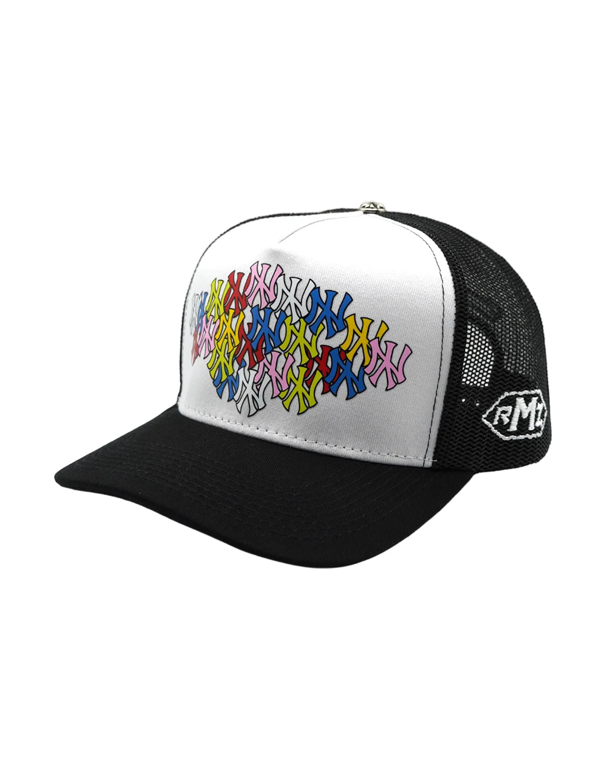 NY CANDY MIX UPSIDE DOWN RMZ TRUCKER CAP BLACK