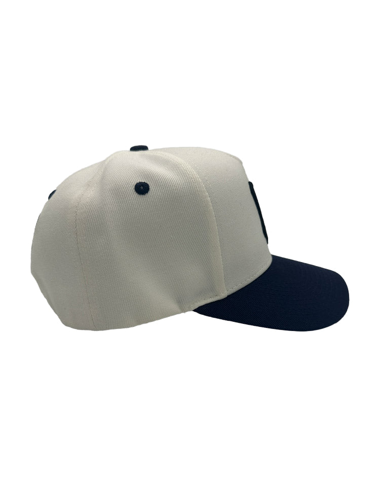 RUMORZ NY CLASSIC UPSIDE DOWN RMZ CAP CREAM DARK BLUE