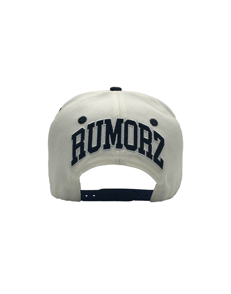RUMORZ NY CLASSIC UPSIDE DOWN RMZ CAP CREAM DARK BLUE