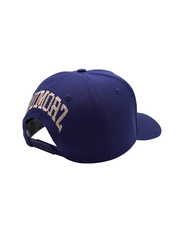 RUMORZ NY CHAIN ROSÉGOLD UPSIDE DOWN RMZ CAP NAVY