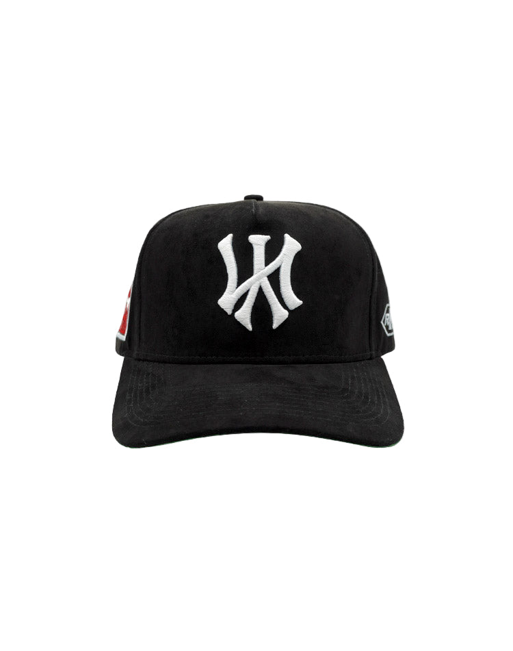 RUMORZ NY CLASSIC UPSIDE DOWN RMZ CAP BLACK SUEDE