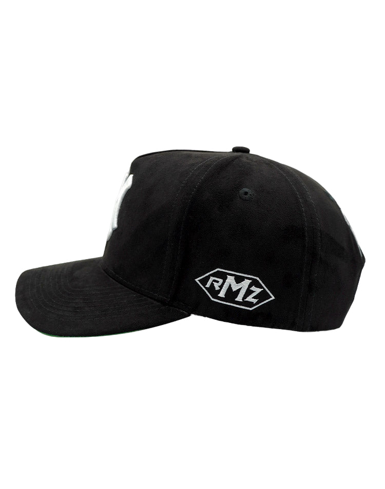 RUMORZ NY CLASSIC UPSIDE DOWN RMZ CAP BLACK SUEDE