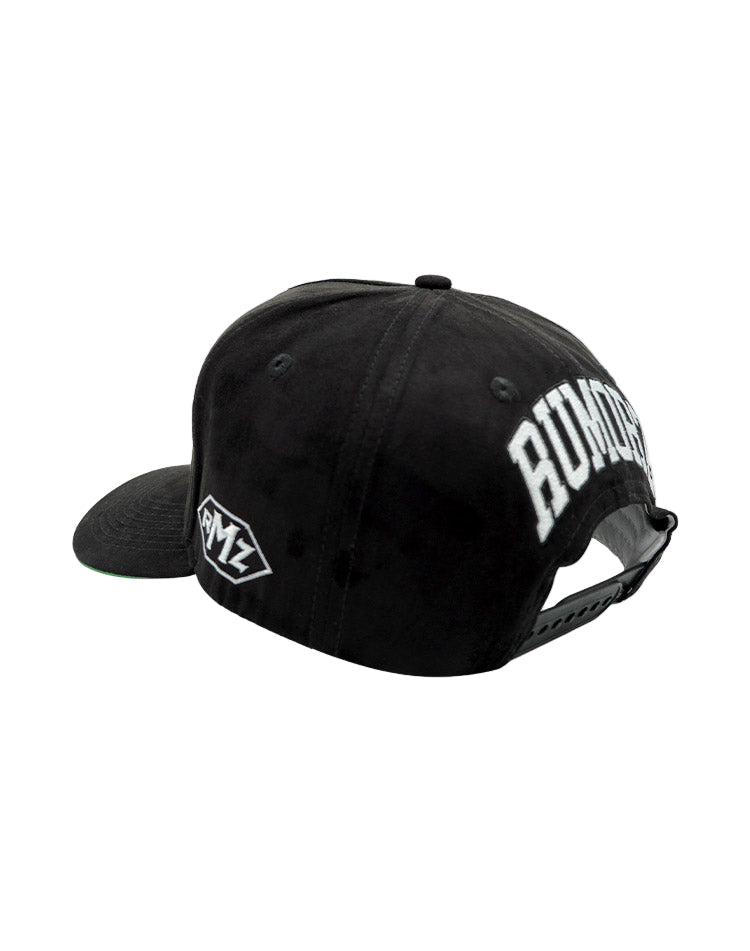 RUMORZ NY CLASSIC UPSIDE DOWN RMZ CAP BLACK SUEDE
