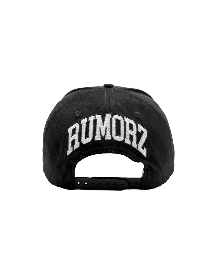 RUMORZ NY CLASSIC UPSIDE DOWN RMZ CAP BLACK SUEDE