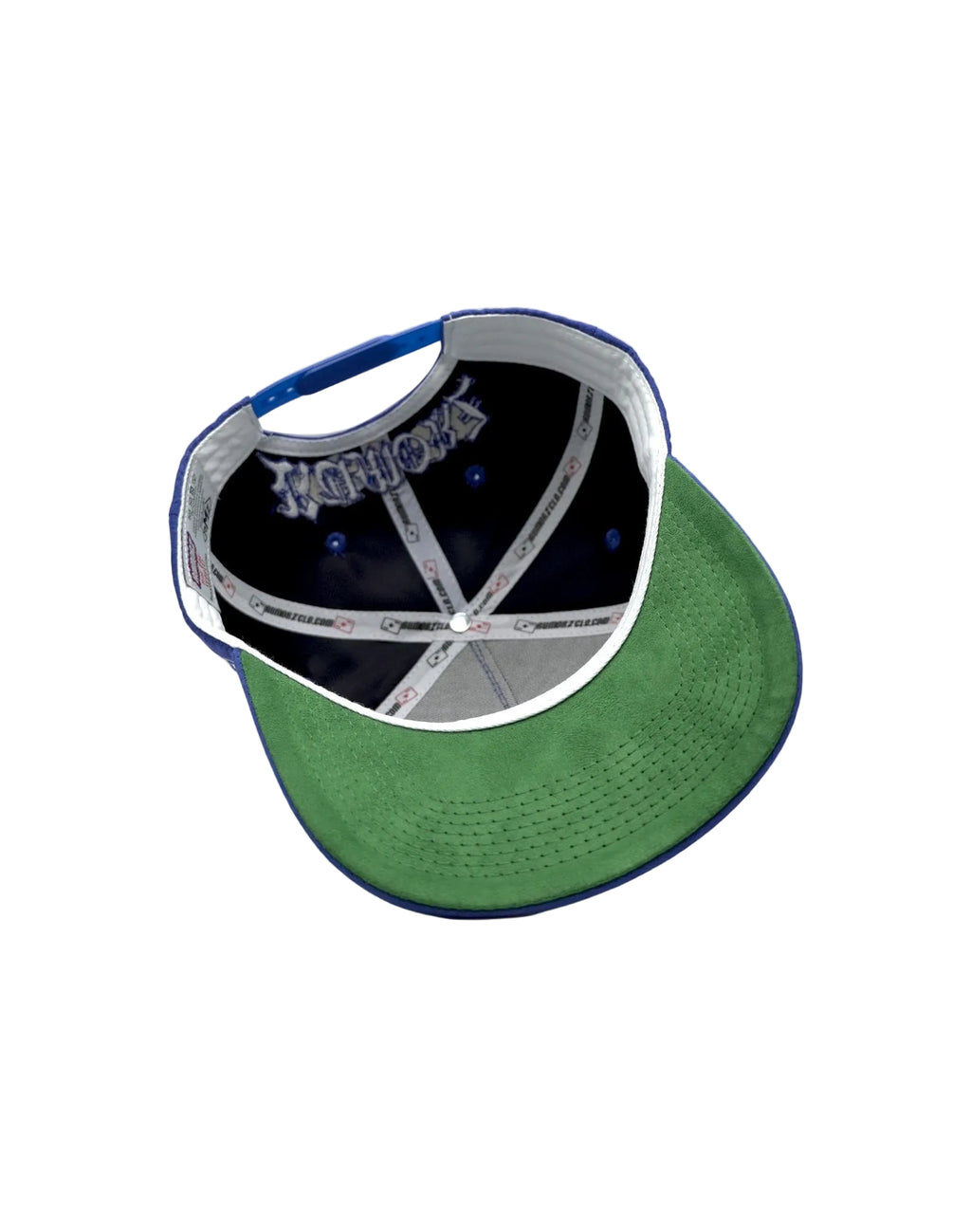 NY OG UPSIDE DOWN RMZ CAP WASHED BLUE SUEDE