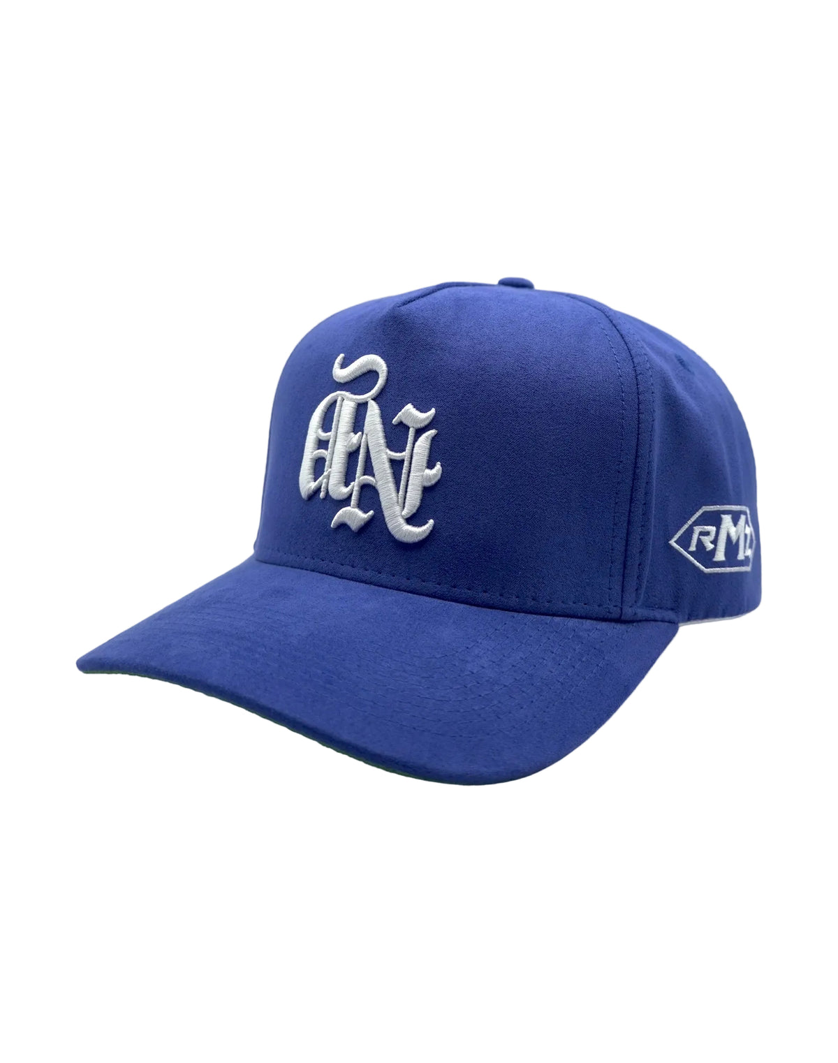 NY OG UPSIDE DOWN RMZ CAP WASHED BLUE SUEDE