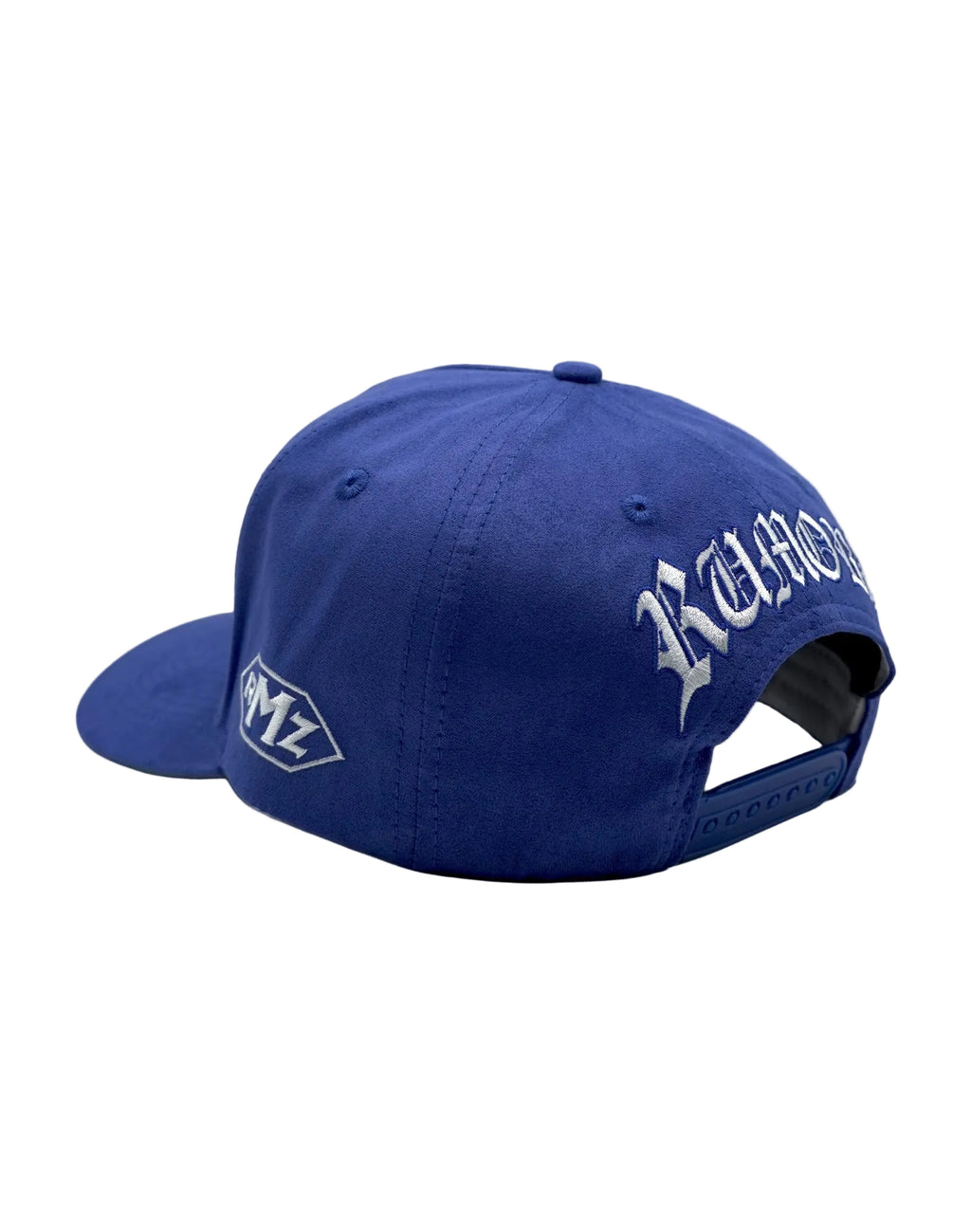 NY OG UPSIDE DOWN RMZ CAP WASHED BLUE SUEDE