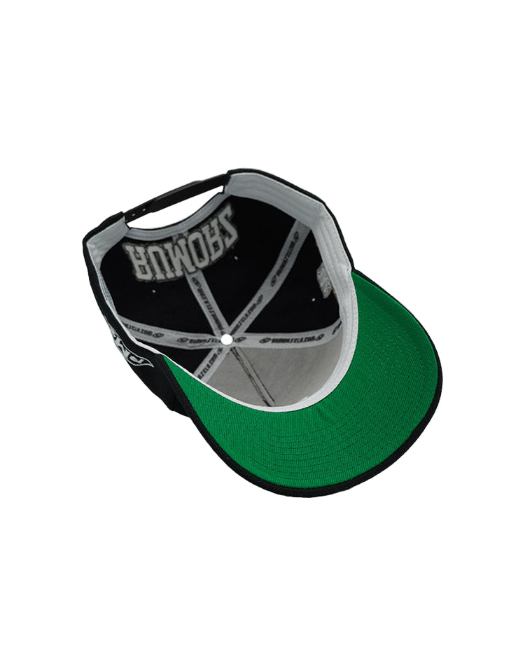 RUMORZ NY CLASSIC UPSIDE DOWN RMZ CAP BLACK DIAMONDS CHROME