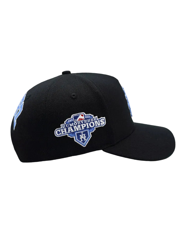 RUMORZ NYM CLASSIC UPSIDE DOWN RMZ CAP BLACK-BABY BLUE