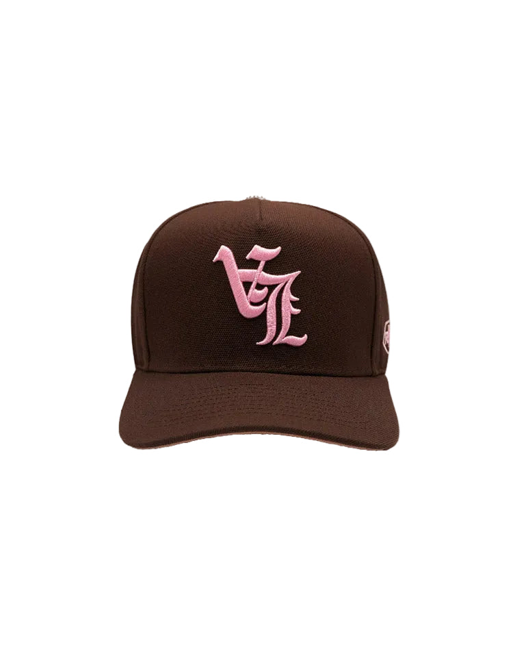 RUMORZ LA OG UPSIDE DOWN RMZ CAP BROWN-PINK