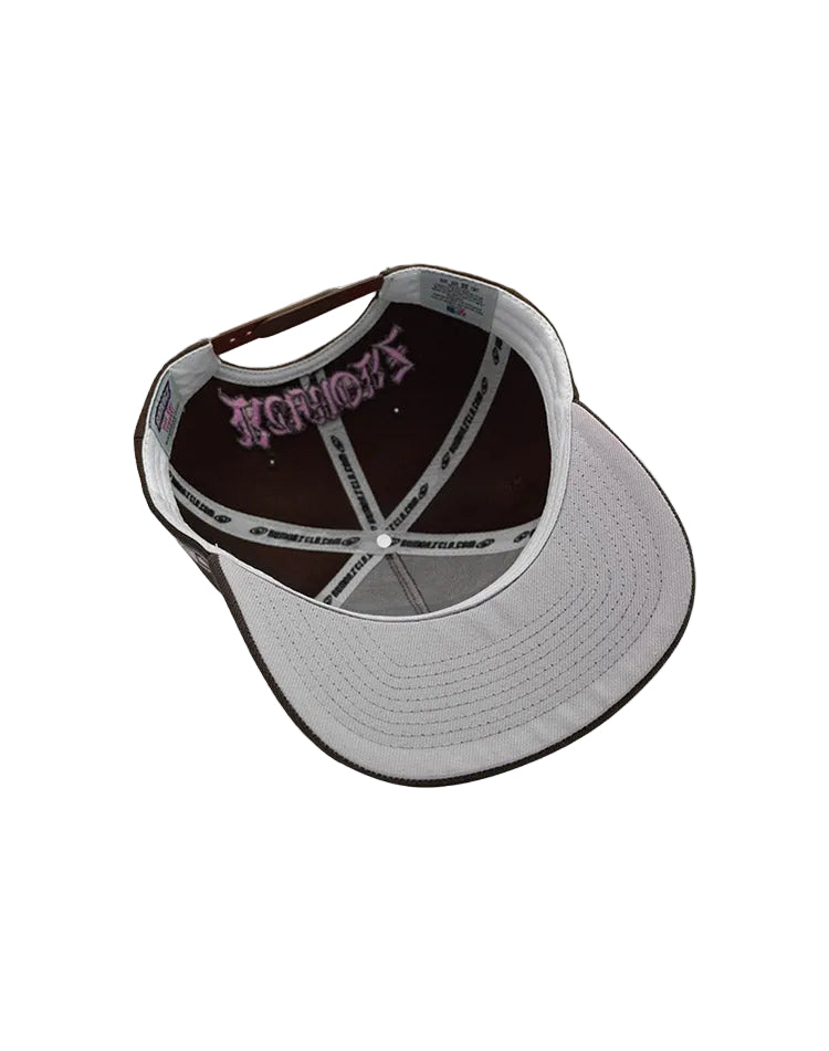 RUMORZ LA OG UPSIDE DOWN RMZ CAP BROWN-PINK