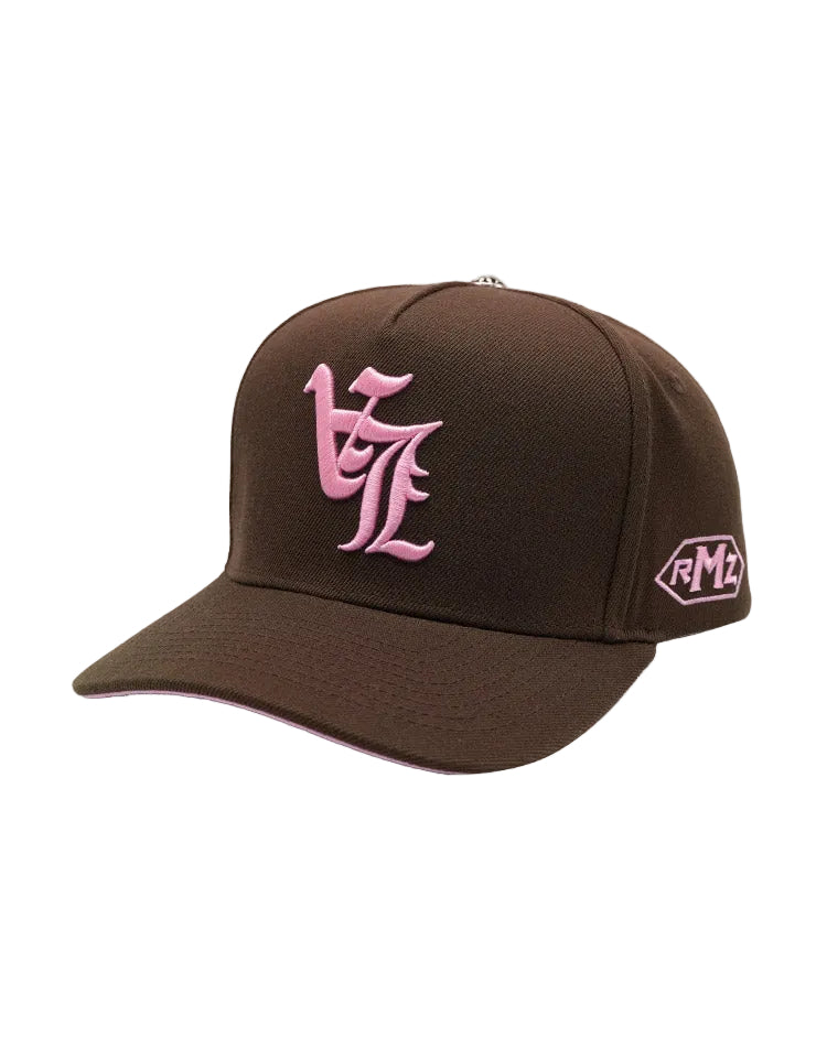 RUMORZ LA OG UPSIDE DOWN RMZ CAP BROWN-PINK