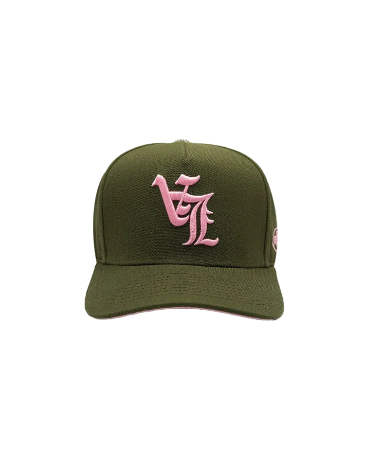 RUMORZ LA OG UPSIDE DOWN RMZ CAP KHAKI-PINK