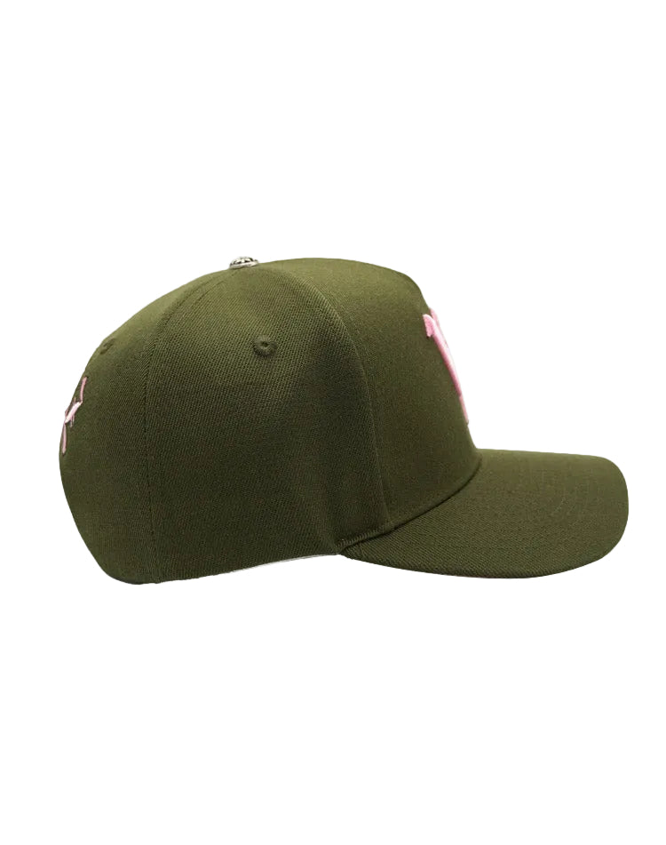 RUMORZ LA OG UPSIDE DOWN RMZ CAP KHAKI-PINK