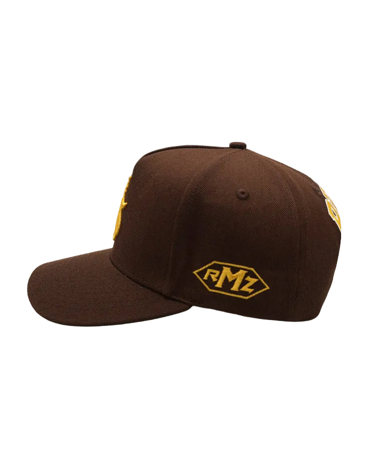 RUMORZ SD CLASSIC UPSIDE DOWN RMZ CAP BROWN-GOLD