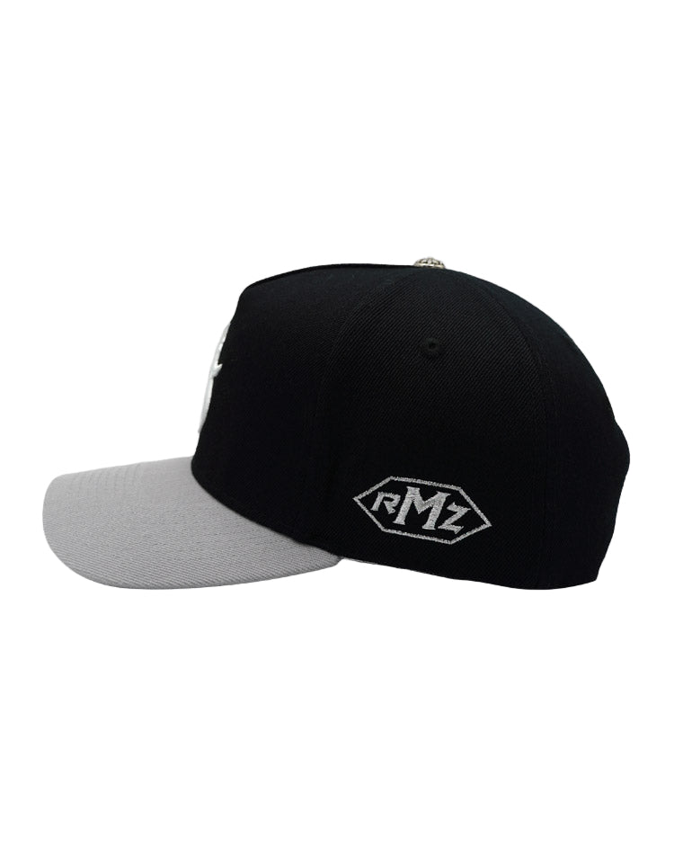RUMORZ SQX CHROME UPSIDE DOWN RMZ CAP BLACK GREY