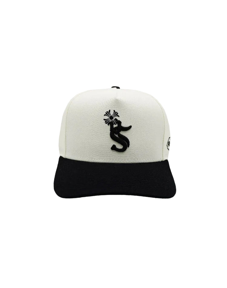 RUMORZ SQX CHROME UPSIDE DOWN RMZ CAP CREAM BLACK